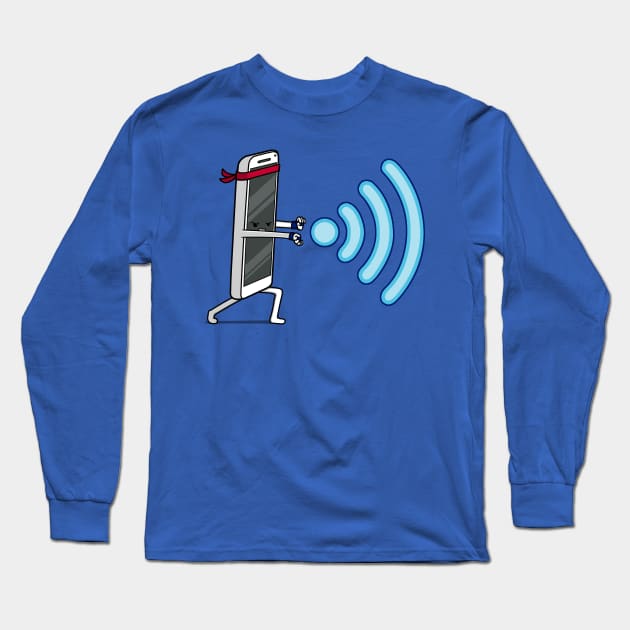 Wi-Fadouken! Long Sleeve T-Shirt by Raffiti